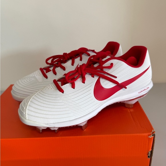 Nike Shoes - Nike Lunar Hyperdiamond 3 Pro Sz 9 Pro Woman's Softball White Red CD0110 107